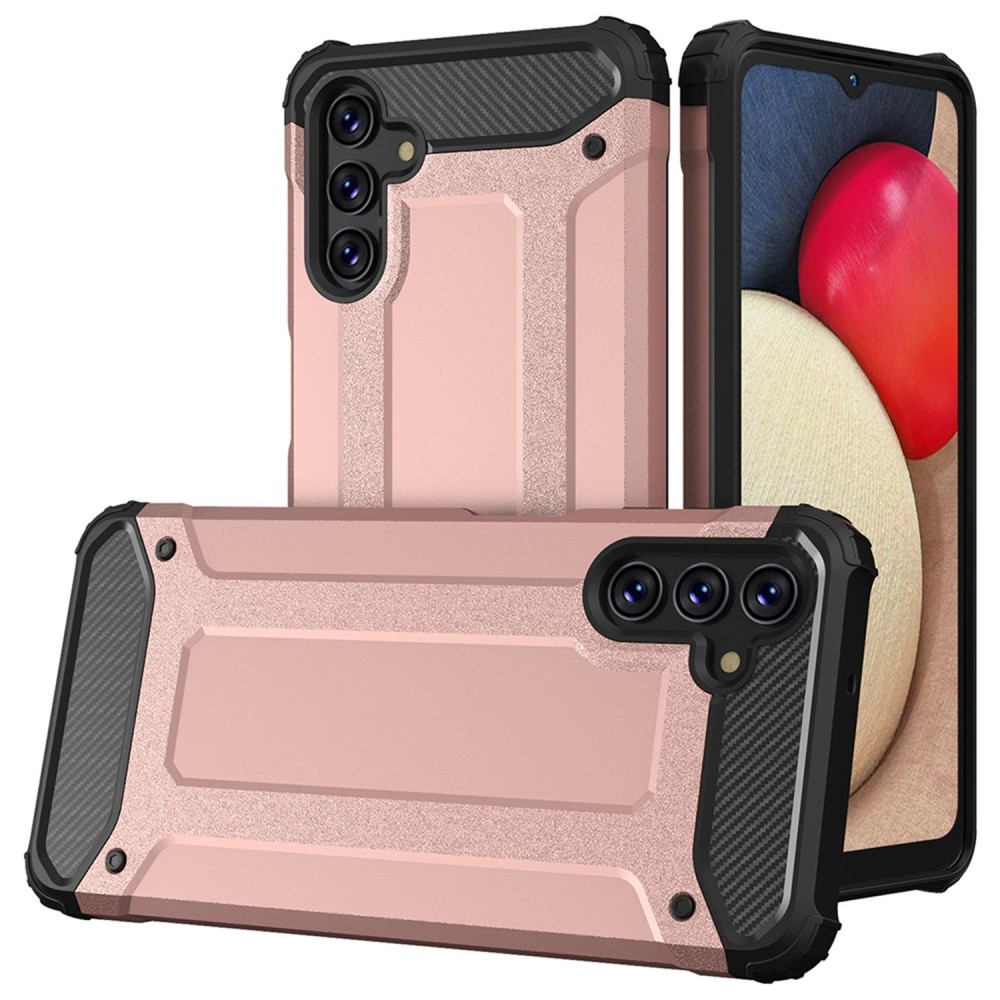 Θήκη Samsung Galaxy A13 5G Mad Mask Armor Guard Hybrid Πλάτη από σκληρό πλαστικό και TPU ροζ χρυσό