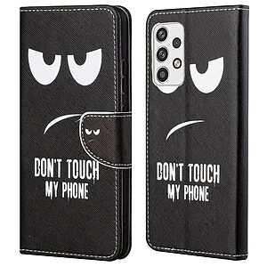 Θήκη Samsung Galaxy A23 / A23 5G OEM σχέδιο Don’t Touch My Phone με βάση στήριξης