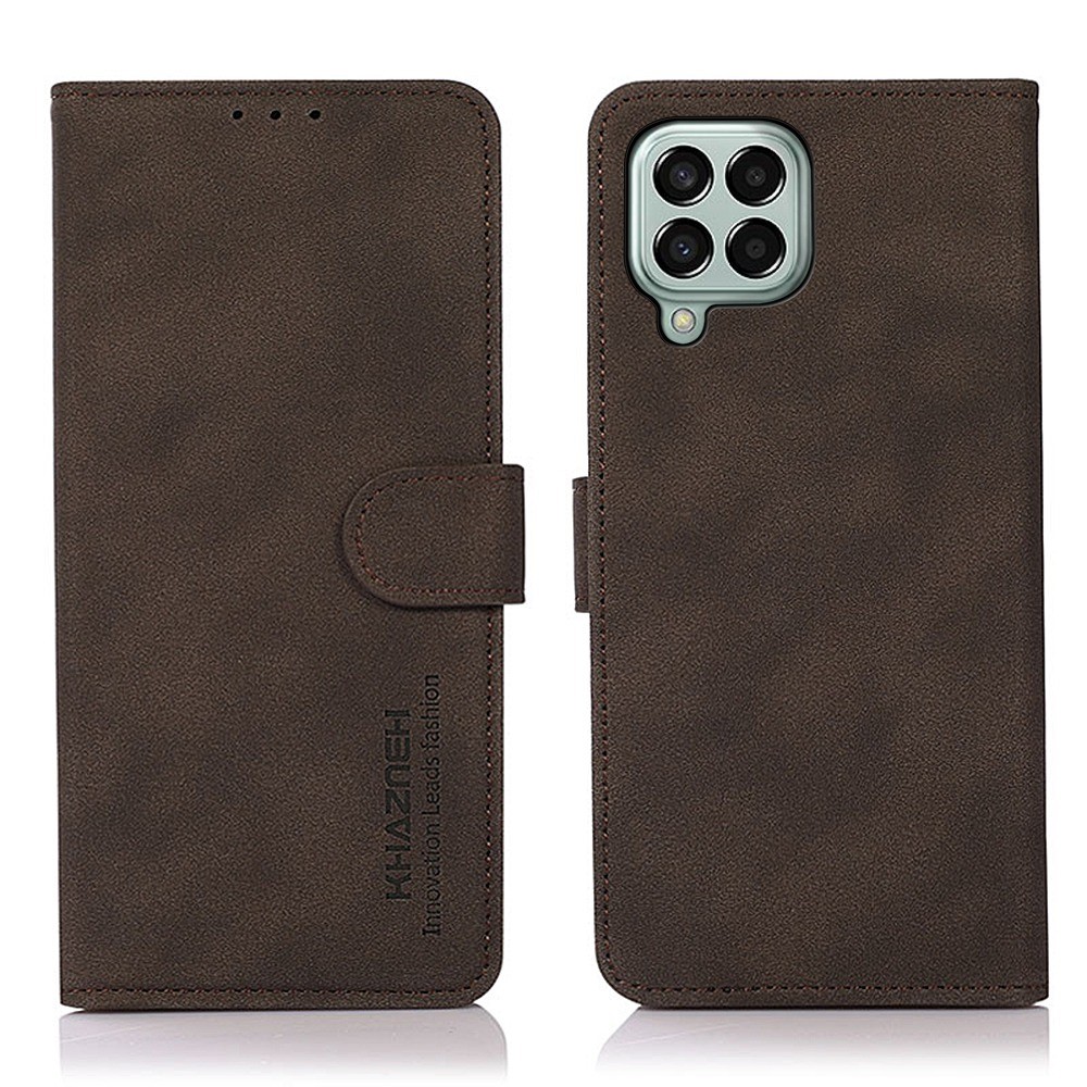 Θήκη Samsung Galaxy M33 5G KHAZNEH Litchi Skin Texture Leather με βάση στήριξης