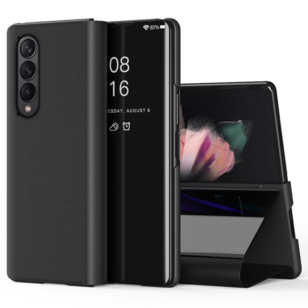 Θήκη Samsung Galaxy Z Fold4 5G OEM Mirror Surface View Stand Case Cover Flip Window μαύρο Θήκη Samsung Galaxy Z Fold4 5G OEM Mirror Surface View Stand Case Cover Flip Window μαύρο