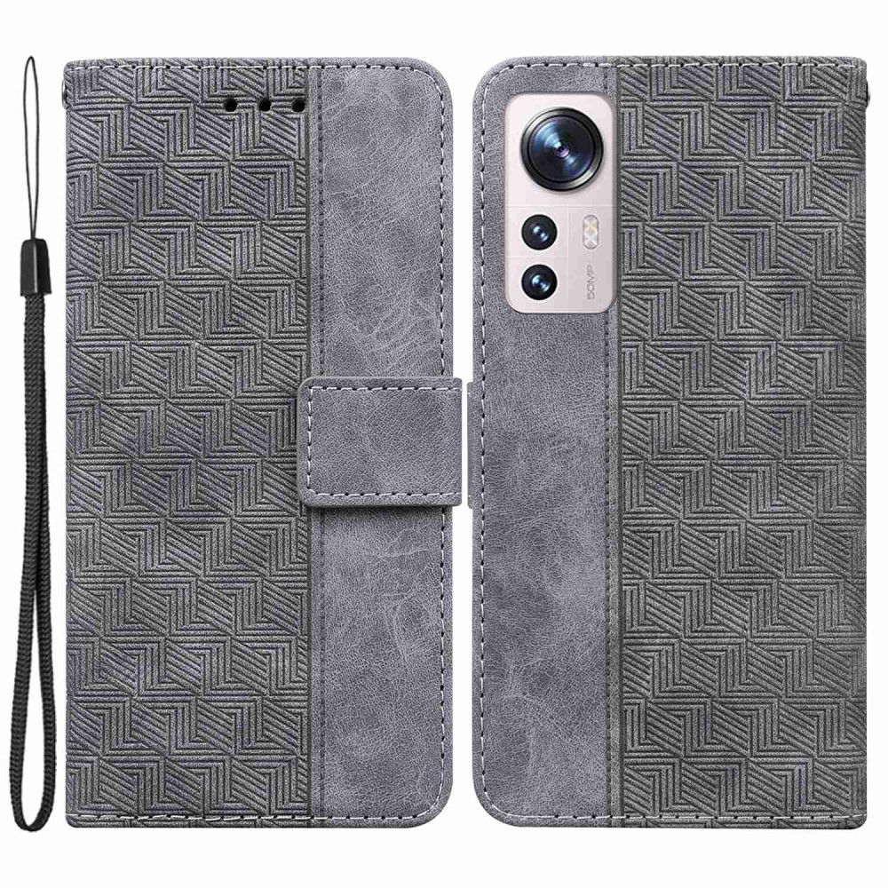 Θήκη Xiaomi 12 Lite 5G Mad Mask Leather Wallet Case Geometry Style με βάση στήριξης