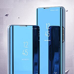 Θήκη Xiaomi 12 Lite 5G Mad Mask Mirror Surface Series Flip Window δερματίνη μαύρο - Image 3