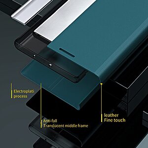 Θήκη Xiaomi 12 Lite 5G New Design Leather Stand Cover από συνθετικό δέρμα μαύρο - Image 4