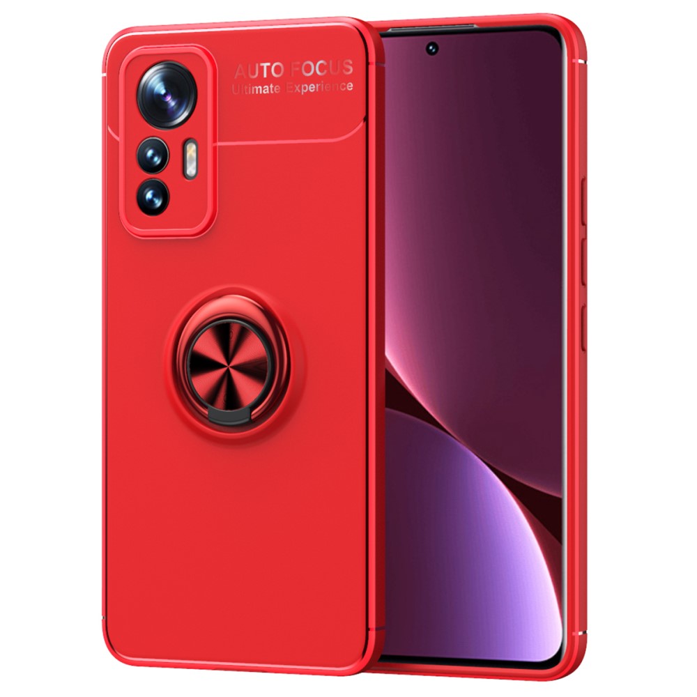 Θήκη Xiaomi 12 Lite 5G OEM Magnetic Ring Kickstand / Μαγνητικό δαχτυλίδι / Βάση στήριξης TPU κόκκινο