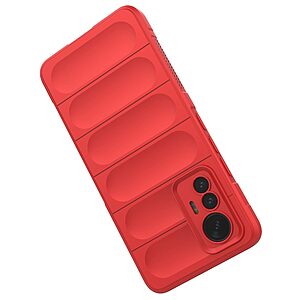 Θήκη Xiaomi 12 Lite 5G Mad Mask Rugged Armor από σκληρό Premium TPU κόκκινο - Image 4