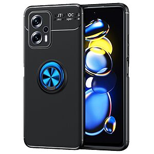 Θήκη Xiaomi Poco X4 GT 5G OEM Magnetic Ring Kickstand / Μαγνητικό δαχτυλίδι / Βάση στήριξης TPU μαύρο / μπλε