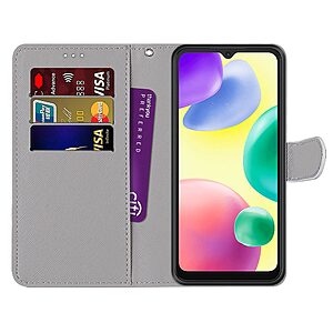 υποδοχές καρτών και μαγνητικό κούμπωμα Flip Wallet από συνθετικό δέρμα και TPU