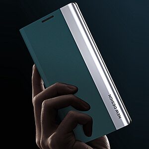 Θήκη Xiaomi Redmi 10A New Design Leather Stand Cover από συνθετικό δέρμα λευκό - Image 3