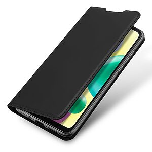 Θήκη Xiaomi Redmi 10A DUX DUCIS Skin Pro Series με βάση στήριξης, υποδοχή καρτών και μαγνητικό κούμπωμα Flip Wallet από συνθετικό δέρμα και TPU μαύρο - Image 4