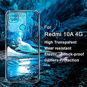 Θήκη Xiaomi Redmi 10A IMAK UX-5 Series Soft TPU πλάτη διάφανη - Image 3