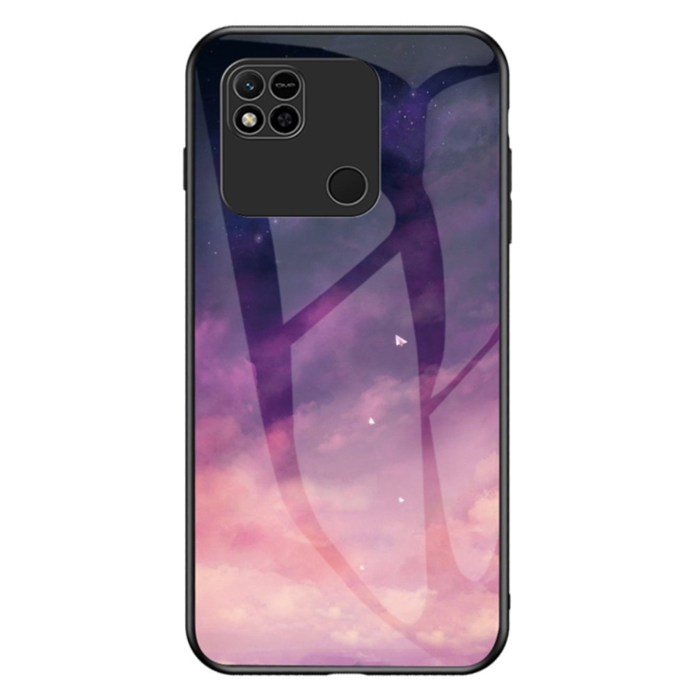 Θήκη Xiaomi Redmi 10A OEM σχέδιο Fantasy Sky με πλάτη από Tempered Glass και εσωτερικό TPU