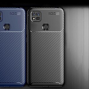 Θήκη Xiaomi Redmi 10A Mad Mask Beetle Series Carbon Fiber Πλάτη TPU μπλε - Image 5