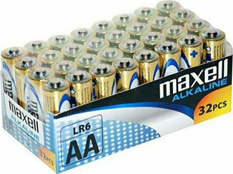 Maxell Αλκαλικές Μπαταρίες AA 1.5V 32τμχ