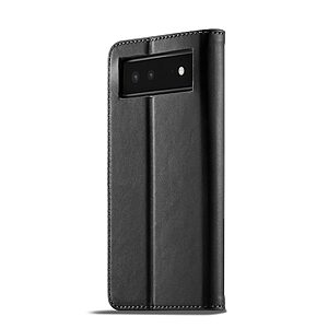 Θήκη Google Pixel 6 5G LC.IMEEKE PU Leather Series με βάση στήριξης, υποδοχές καρτών και μαγνητικό κούμπωμα μαύρο - Image 3
