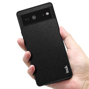 Θήκη Google Pixel 6 5G IMAK LX-5 Series Series με leather coated ενισχυμένες γωνίες από Premium ανθεκτικό TPU μαύρο - Image 5