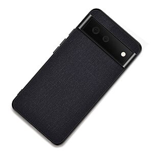 Θήκη Google Pixel 6 5G OEM Cloth Texture Πλάτη από ύφασμα και ενισχυμένο TPU μαύρο