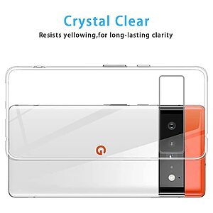 Θήκη Google Pixel 6 Pro 5G OEM Silicone Sockproof Dual layer Transparent Πλάτη TPU - Image 4