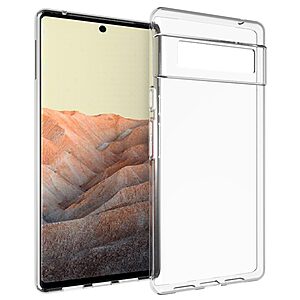 Θήκη Google Pixel 6 Pro 5G OEM Silicone Sockproof Anti-Slip Transparent Πλάτη TPU