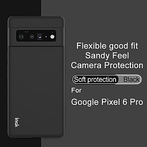 Θήκη Google Pixel 6 Pro 5G IMAK UC-3 Series Soft Ultra Slim TPU πλάτη μαύρο - Image 3