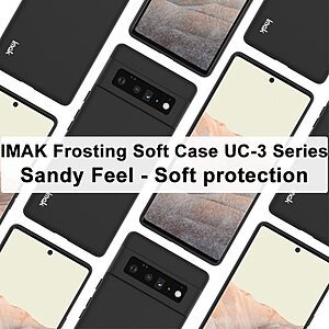 Θήκη Google Pixel 6 Pro 5G IMAK UC-3 Series Soft Ultra Slim TPU πλάτη μαύρο - Image 4