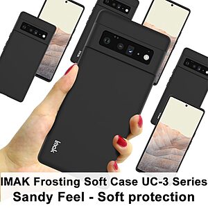 Θήκη Google Pixel 6 Pro 5G IMAK UC-3 Series Soft Ultra Slim TPU πλάτη μαύρο - Image 5