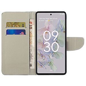 Θήκη Google Pixel 6A 5G OEM σχέδιο Don’t Touch My Phone με βάση στήριξης, υποδοχές καρτών και μαγνητικό κούμπωμα Flip Wallet δερματίνη - Image 5