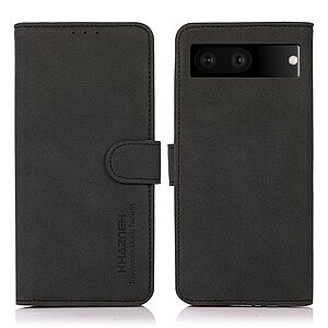 Θήκη Google Pixel 7 5G KHAZNEH Litchi Skin Texture Leather με βάση στήριξης