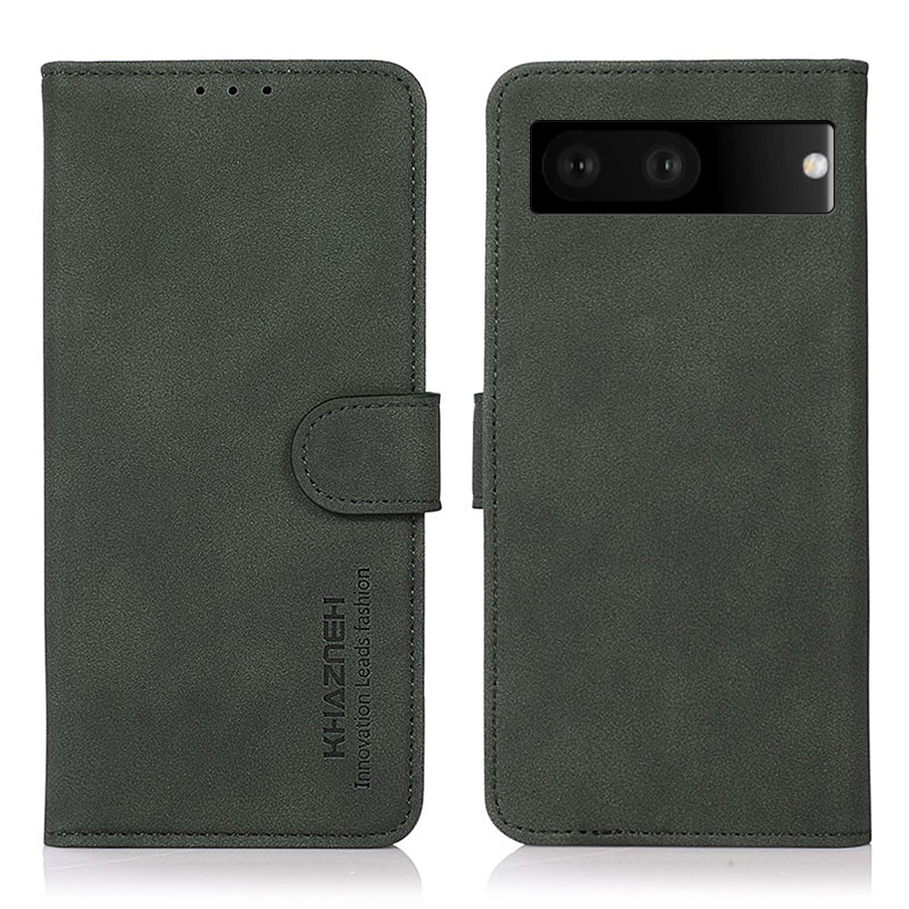 Θήκη Google Pixel 7 5G KHAZNEH Litchi Skin Texture Leather με βάση στήριξης