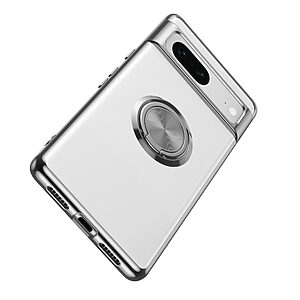 Θήκη Google Pixel 7 5G OEM Transparent Magnetic Ring Kickstand v5.1 / Μαγνητικό δαχτυλίδι / Βάση στήριξης TPU μαύρο - Image 4