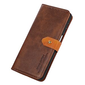 Θήκη Google Pixel 7 Pro 5G KHAZNEH Leather Wallet Golden Clasp με βάση στήριξης, υποδοχές καρτών και μαγνητικό κούμπωμα καφέ - Image 4