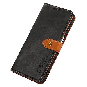 Θήκη Google Pixel 7 Pro 5G KHAZNEH Leather Wallet Golden Clasp με βάση στήριξης, υποδοχές καρτών και μαγνητικό κούμπωμα μαύρο - Image 4
