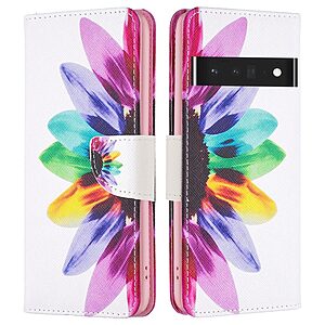 Θήκη Google Pixel 7 Pro 5G OEM Colorful Petals με βάση στήριξης