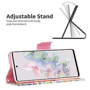 υποδοχές καρτών και μαγνητικό κούμπωμα Flip Wallet από συνθετικό δέρμα και TPU