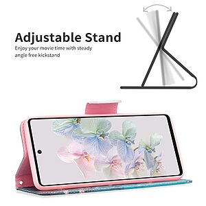 υποδοχές καρτών και μαγνητικό κούμπωμα Flip Wallet από συνθετικό δέρμα και TPU