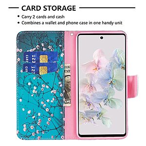 Θήκη Google Pixel 7 Pro 5G OEM Wintersweet με βάση στήριξης, υποδοχές καρτών και μαγνητικό κούμπωμα Flip Wallet από συνθετικό δέρμα και TPU - Image 3