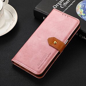 Θήκη Google Pixel 7 Pro 5G KHAZNEH Leather Wallet Golden Clasp με βάση στήριξης, υποδοχές καρτών και μαγνητικό κούμπωμα ροζ χρυσό - Image 5