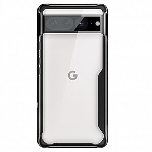 Θήκη Google Pixel 7 Pro 5G Mad Mask Hybrid Sockproof Transparent frame πλάτη από αντικραδασμικό TPU μαύρο