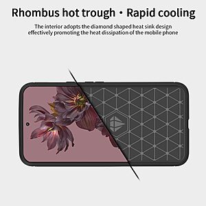 Θήκη Google Pixel 7 Pro 5G MOFI Brushed V2 TPU Carbon Πλάτη μπλε - Image 5