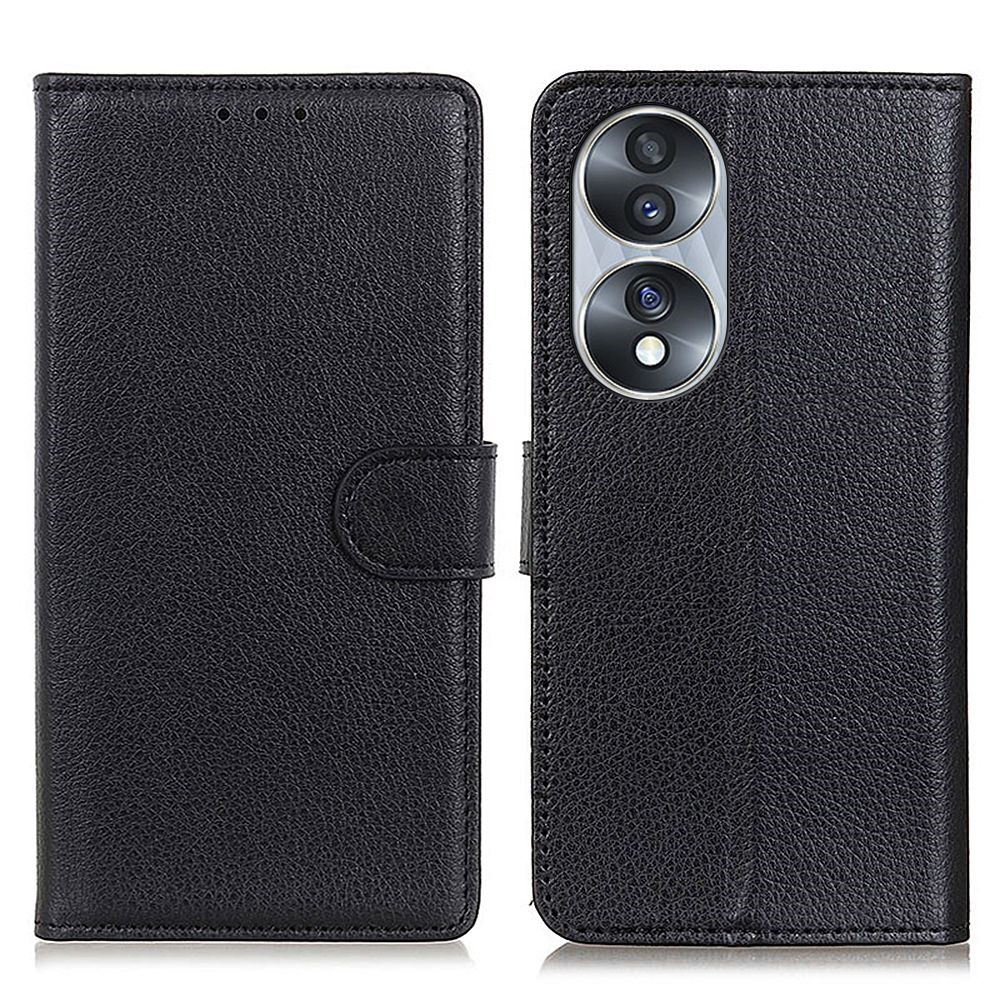 Θήκη Honor 70 5G OEM Litchi Skin  Leather με βάση στήριξης