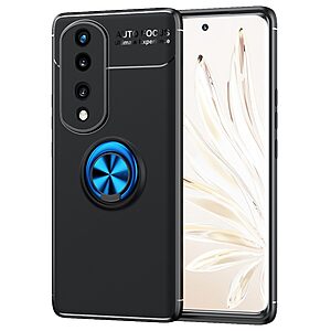 Θήκη Honor 70 5G OEM Magnetic Ring Kickstand / Μαγνητικό δαχτυλίδι / Βάση στήριξης TPU μαύρο / μπλε