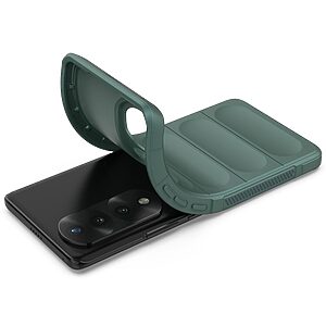 Θήκη Honor 70 5G Mad Mask Rugged Armor από σκληρό Premium TPU πράσινο - Image 3