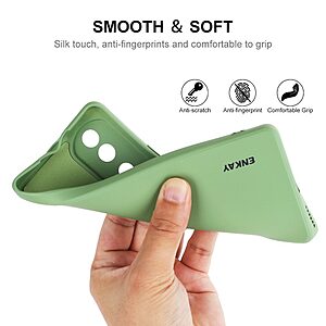 Θήκη Honor 70 5G ENKAY Hat Prince Soft Liquid Silicone Πλάτη από Premium TPU πράσινο σκούρο - Image 3