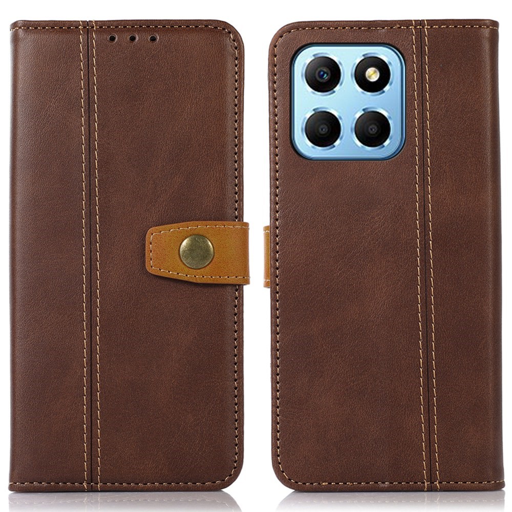 Θήκη Honor X8 5G Mad Mask Leather Wallet Strong Golden Clasp με βάση στήριξης