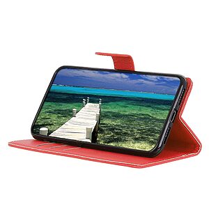 υποδοχές καρτών και μαγνητικό κούμπωμα κόκκινο