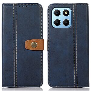 Θήκη Honor X8 5G Mad Mask Leather Wallet Strong Golden Clasp με βάση στήριξης