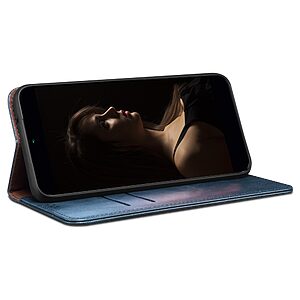 Θήκη Huawei Nova 10 Mad Mask Folio Series v2 με βάση στήριξης, υποδοχή καρτών και μαγνητικό κούμπωμα Flip Wallet από συνθετικό δέρμα και TPU μπλε - Image 3