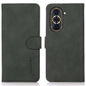 Θήκη Huawei Nova 10 KHAZNEH Litchi Skin Texture Leather με βάση στήριξης