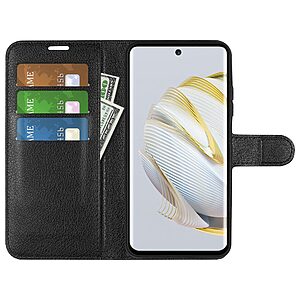 υποδοχές καρτών και μαγνητικό κούμπωμα μαύρο