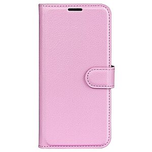 Θήκη Huawei Nova 10 Pro OEM Litchi Skin  Leather με βάση στήριξης, υποδοχές καρτών και μαγνητικό κούμπωμα ροζ - Image 5