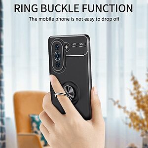 Θήκη Huawei Nova 10 Pro OEM Magnetic Ring Kickstand / Μαγνητικό δαχτυλίδι / Βάση στήριξης TPU κόκκινο - Image 3